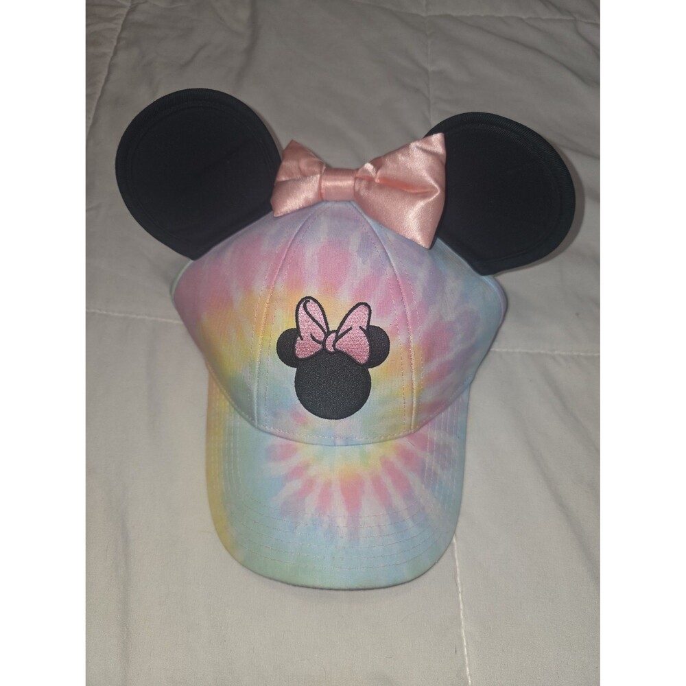 Tie dye Disney Minnie mouse ears hat ball cap cap!